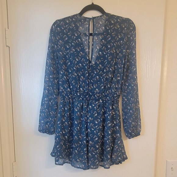 Floral ruffle romper - Picture 2 of 4